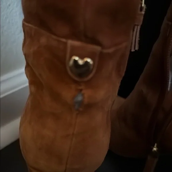 Twin set Suede Tan Knee-High Boots - Picture 5 of 7